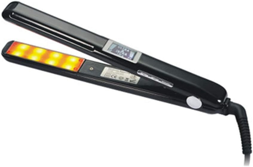 Curling Tongs Curling Tongs Infrared Ultrasonic Lcd Hair Care Hair Straightener Constant Temperature Does Not Hurt Hair Care Splint Styling Tools (Color : Black)