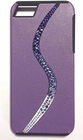 DEOS Leather Ombre "S" Case W/ Swarovski Elements iPhone SE / 5S / 5 Purple - Retail Packaging