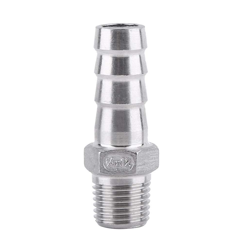 Hose Barb Fittings Stainless Steel Barb Hose Connector Male Threaded End Adapter Air Hose Pipe