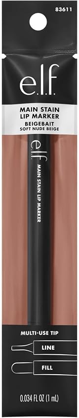 e.l.f. Main Stain Lip Marker Lip Definer, Contour & Fill, Vegan Cruelty-Free view 9