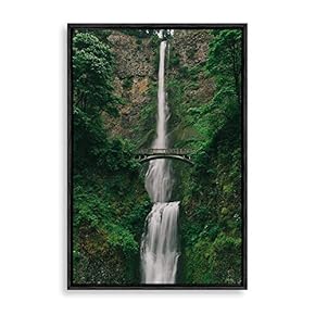 Framed Canvas Wall Art Waterfall Canvas Prints Home Artwork Decoration for Living Room,Bedroom - 24x36 inches