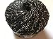 Black Gold Metallic Ladder Ribbon Yarn Dark Horse Beautiful #S101