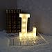 DELICORE LED Marquee Letter Lights Alphabet Light Up Sign for Wedding Home Party Bar Decoration L