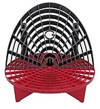 Grit Guard Bucket Insert (Red) with Washboard Bucket Insert (Black) - Separate Dirt from Your Sponge While Washing Your Car
