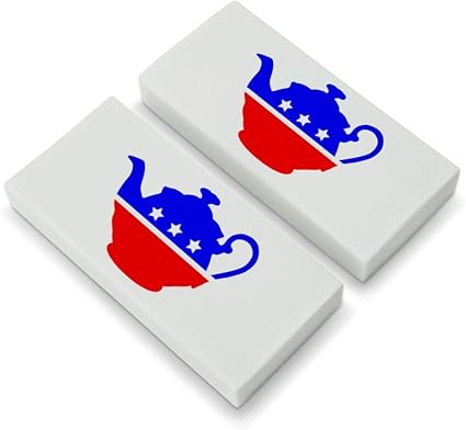 Amazon Co Jp ティーパーティー運動政治消しゴム2個セット ホーム キッチン