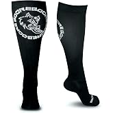 BOORE - Deadlift OCR socks Weightlifting Compression Socks With Shin Drag Protection Men Women Running Lifting Knee High Sock