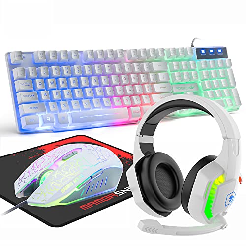 Gaming Keyboard and Mouse Headset Combo