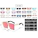 JOJO'S SECRET Oversized Square Sunglasses Metal Frame Flat Top Sunglasses JS009