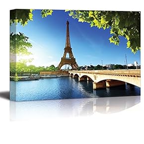 Eiffel Tower Under Blue Sky Paris France Home...