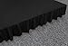 Bed Ruffle Skirt (Queen, Black) Brushed Microfiber Bed Wrap with Platform - Easy Fit Gathered Style 3 Sided Coverage by Utopia Bedding
