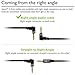 GearIT GI-35MM-DRA-BK-4FT Right Angle Gold Plated 3.5mm Auxiliary Audio Stereo Male to Male Cable - 4 Feet - Black