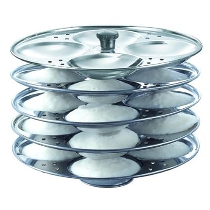Prestige Stainless Steel Idli Plates, 5 Litres, Silver
