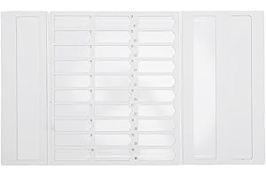 Pssopp Collapsible Microscope Slide Tray, 30 Positions Microscope Slide Holder with Reinforced Construction for Research Stor