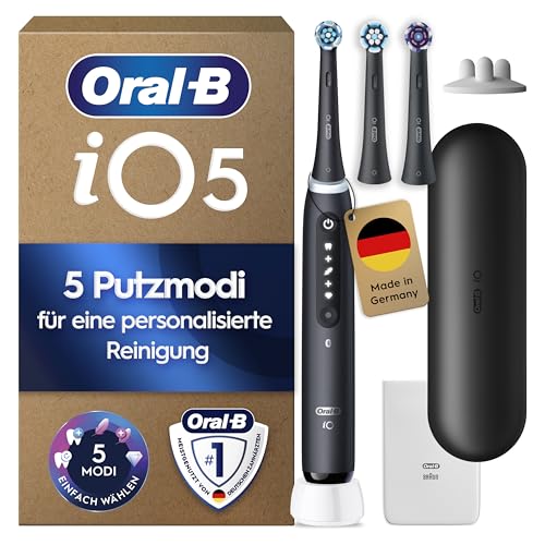 Oral-B iO Series 5 Elektrische Zahnbürste, Schwarz