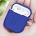 LIKDAY ll061 AirPods Case with Strap Protective Silicone Cover with Carabiner for Apple Airpods Accessories ( Blue )