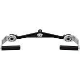 IronVibe LAT Pulldown Bar for Cable Machine, 360&deg; Rotating Multi Grip Handle, Ergonomic Gym Attachment for LAT Pulldown and Row Exercises, Heavy Duty Pulley Attachment for Back Training System