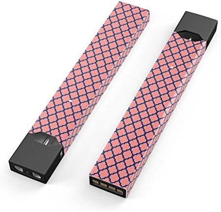 Premium Skin Wrap Decal for the PAX JUUL (Device Not Included) - Protective Sticker - Coral and Morroccan Pattern
