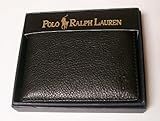 Polo Ralph Lauren Mens Black Leather Passcase Wallet