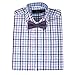 Vittorino Boys' Dress Shirt with Matching Bowtie and Suspenders Set, Purple, 10/12