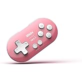 8Bitdo Zero 2 Bluetooth Gamepad Keychain Sized Mini Controller for Switch/Switch 2, Windows, Android (Pink Edition)