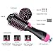 Neecci Hair Dryer Brush, Hot Air Brush,One Step Hair Dryer and Volumizer 4 in 1 Upgrade Feature Anti-scald Negative Ion Hair Straightener Brush with Frizz-Free and Anion Technology (Rose Red)thumb 1
