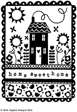 Crafty Impressions A6 Beth Hughes 'Home Sweet Home' Stamp