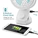 OPOLAR Clip Fan, 5200mAh Battery Operated USB Fan, Power Bank Function, Strong Grip, Clip and Desk Fan 2 in 1, Perfect Personal Rechargeable Fan for Baby Stroller, Crib, Treadmill, Camping, Outdoor