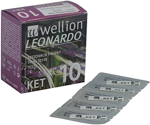 Wellion Leonardo Diabetic Blood Ketones Replacement Strips (Yes I am Diabetic, 1 Pack of 10 Strips)