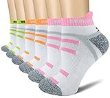 BERING Women's Running Athletic Heel Tab Socks (6 Pair Pack)