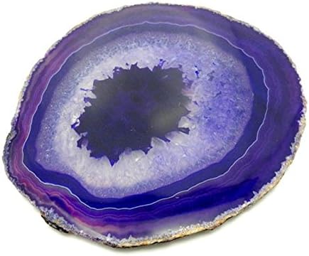 1 (ONE) Agate Coaster - Purple Colored Agate Coasters Rock Paradise COA (AM10B1)