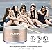 Bluetooth Speaker, NUBWO Mini Portable Outdoor/Sport/Car Aluminium Alloy Speakers - with Built-in Mic, AUX Line, TF Card, Enhanced Bass for iPhone iPad Android Phone and more (Gold)