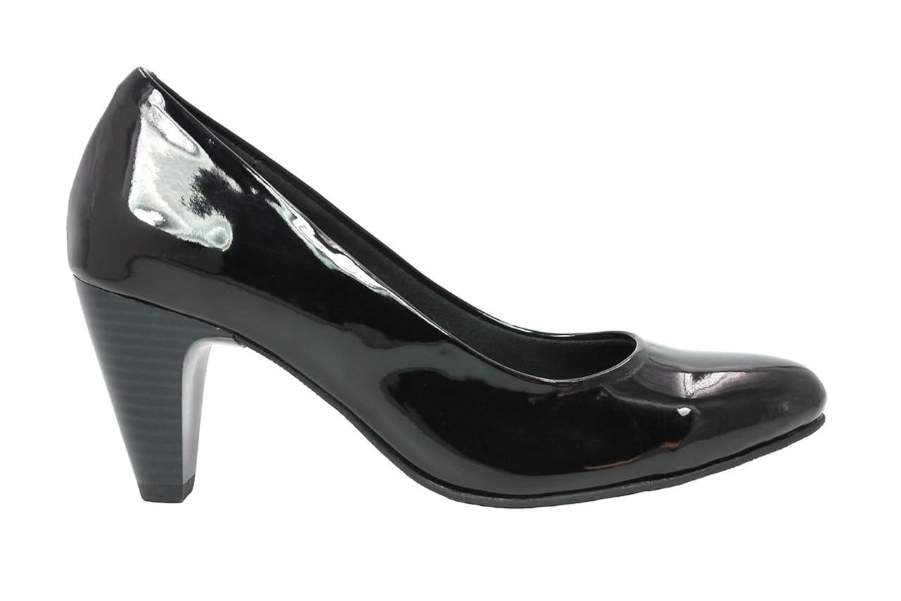 inc.5 women black synthetic ballet flats (19340_black_3 uk) - 3 uk
