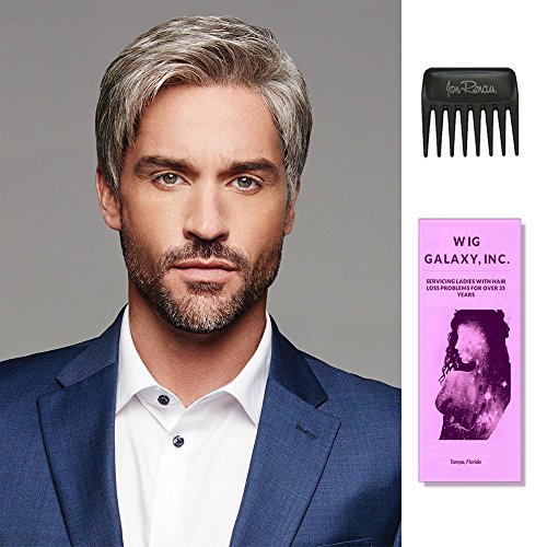 Reserved | HIM Collection by Hairuwear, Wig Galaxy Hairloss Booklet, & Wide Tooth Comb (Bundle - 3 Items) (M5S | Medium Brown)