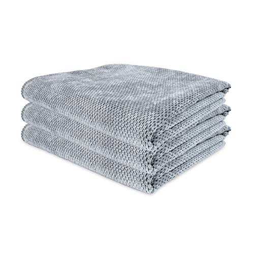 Arkwright Gym Towel (3-Pack, 13 x 39 in.) – for Sports, Gym, Workout, Yoga (Grey)