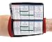 WristCoaches Football Play Wristbands - Youth Quarterback Gear - Wristband Playbook - Softball Wristbands for Signs Red