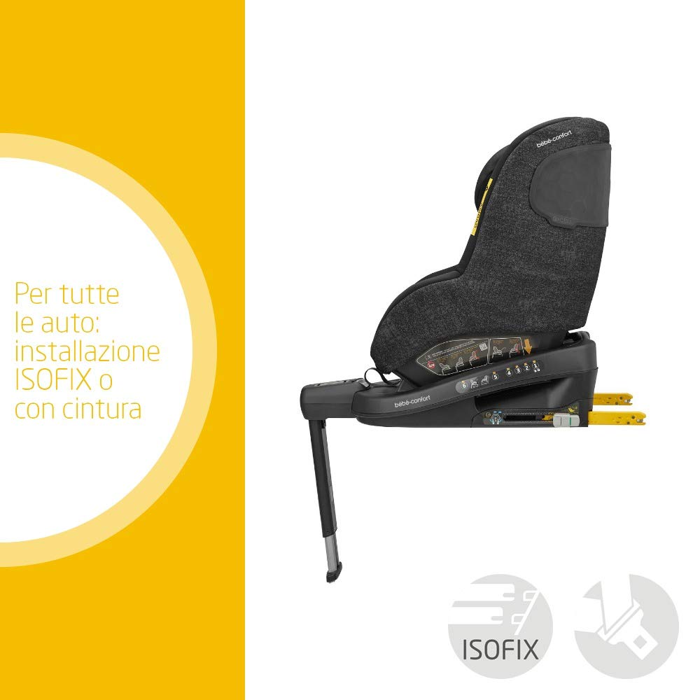 Nomad Black Con Riduttore Per Neonati Reclinabile 5 Posizioni Bebe Confort Beryl Seggiolino Auto Isofix Reclinabile 0 25 Per Bambini Dalla Nascita Fino A 7 Anni Seggiolini Auto E Accessori Seggiolini Auto