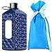 2.2 Litre(74OZ) Sport Water Bottle -Drinking Bottle- Portable Diamond Lattice Water Jug Durable & Extra Strong - BPA Free(Deep Blue)…
