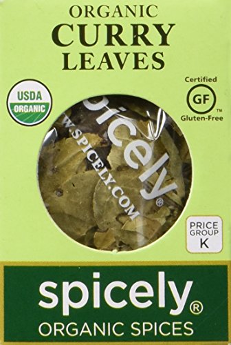 Spicely Organic Curry Leaves 0.10 Ounce ecoBox Certified Gluten Free