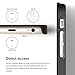 elago® [Outift Matrix][Black/Dark Grey] - [Premium Hybrid Construction][Brushed Aluminum][Spark Design Award] - for iPhone 6/6S Plus