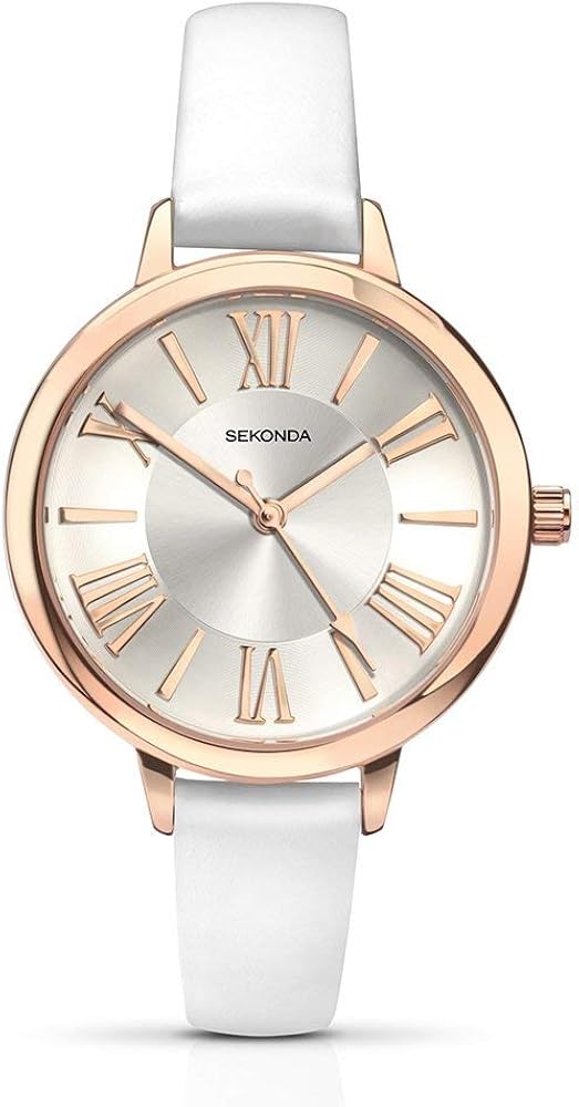 Sekonda Women's Analogue Classic Quartz Watch NK2327, White