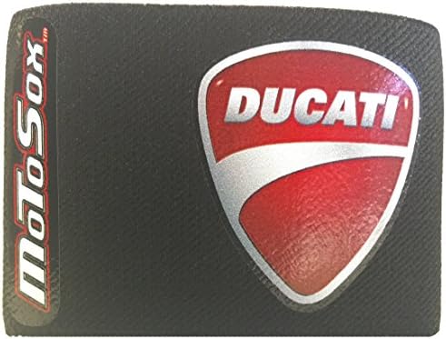 MoToSox - Front Reservoir Brake Cover - Dual Ducati "Shield" Logo in Red (Pack of 1)
