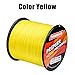 Baikalbass SuperPower Braided Fishing Line 4 Strands Strong Multifilament PE Braid Wire for Saltwater 328Yard/300M 30LB Yellow