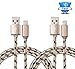 Certified Travalo 10 Feet / 3 Meter Extra Long Nylon Braided USB to Lightning Cable for iPhone iPad and iPod ( 2 Pack)