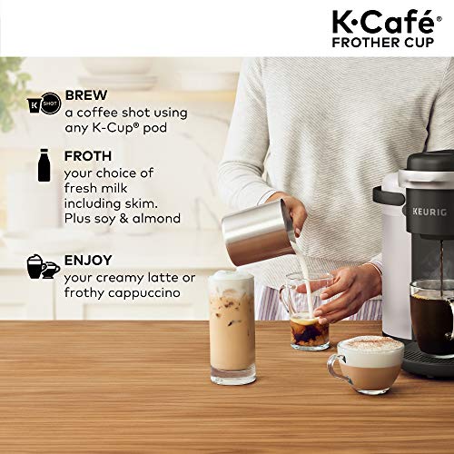 image for Keurig K-Café Milk Frother, Works with all Dairy and Non-Dairy Milk, 