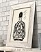 Tattoo Decor - Tattooed Man - Captain Elvy - 11x14 Unframed Art Print - Perfect Tattoo Shop Decor, Tattoo Artist Gifts, Tattoo Sign and Decorations for Parlor