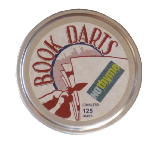 Book darts line markers 125 count tin stainless steel