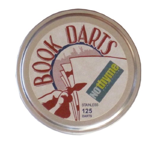 Book Darts Line Markers 125 Count Tin Stainless Steel