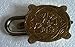 Brasss Blessing : Vintage Style Padlock - Lock with Keys - Working Functional - Brass Made - Type : (Tortoise - Brass Finish)