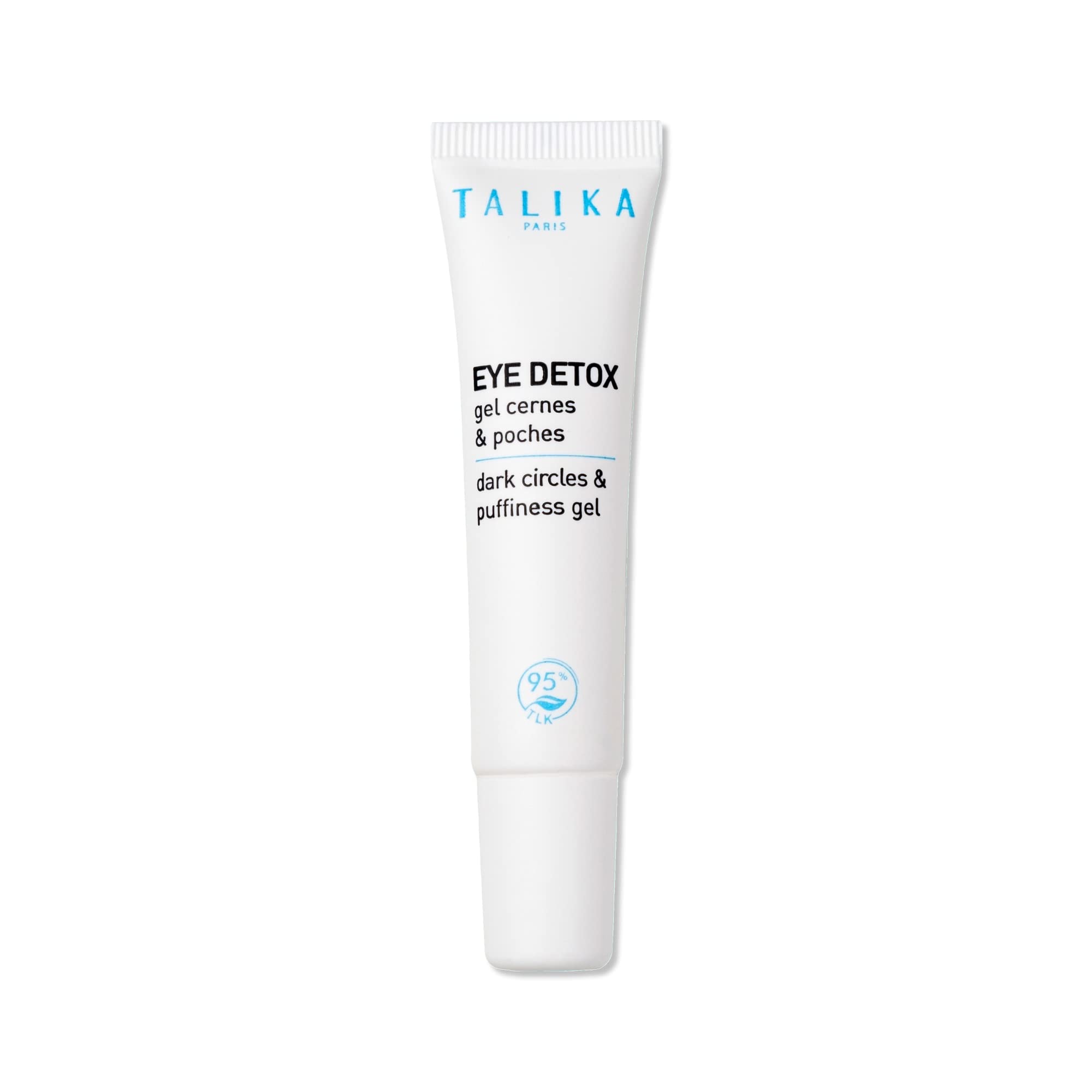 Talika Eye Detox Gel- Dark Circles & Puffiness Gel, Quick-Absorbing Eye Care, New Caffeinated Blend, Depuffing, Brightening, Instantly Awakened Eye Contour, Anti-Dark Circles 0.33 Oz