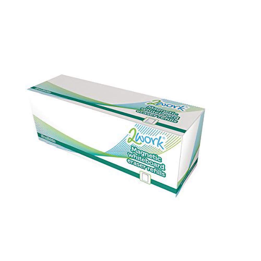 2Work Whiteboard Eraser Refill Pads (Pack of 10) DB50837